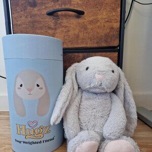 Hugz weighted bunny soft toy #weightedtoy #bunny #softie